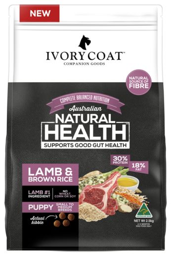 Ivory Coat Lamb & Brown Rice Dry Puppy Food 2.5kg