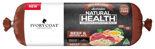 Ivory Coat Beef & Brown Rice Chilled Dog Roll 1.4kg