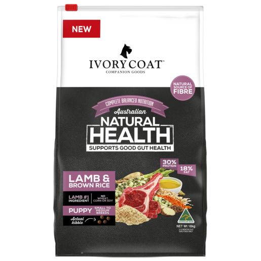 Ivory Coat Lamb & Brown Rice Dry Puppy Food 18kg