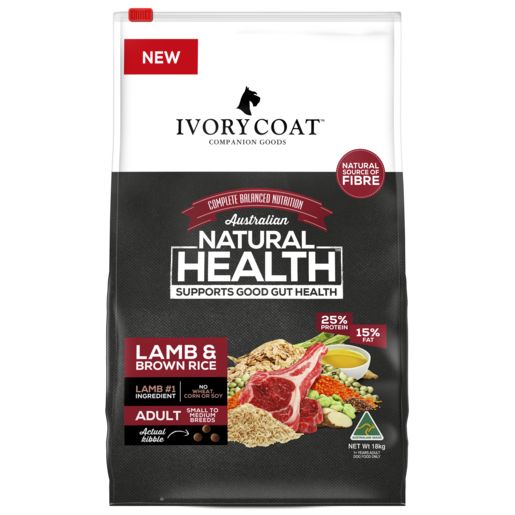 Ivory Coat Lamb & Brown Rice Dry Dog Food 18kg