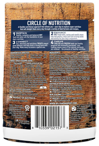 Billy + Margot Wild Kangaroo Recipe with Superfoods Wet Adult Dog Food 150g