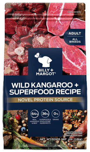 Billy + Margot Wild Kangaroo + Superfood Blend Dry Adult Dog Food 1.8kg