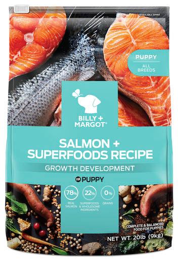 Billy + Margot Salmon + Superfoods Recipe Dry Puppy Food 9kg