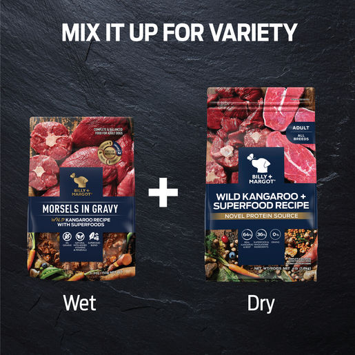 Billy + Margot Wild Kangaroo Recipe with Superfoods Wet Adult Dog Food 150g