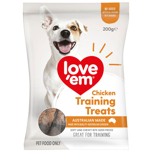 love'em Chicken Training Treats Dog Treats 200g