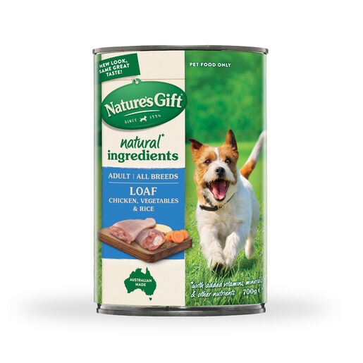 Nature's Gift Loaf Chicken, Rice & Vegetables Adult Wet Dog Food 700g