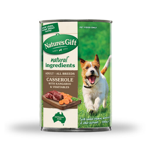 Nature's Gift Casserole Kangaroo & Vegetables Adult Wet Dog Food 1.2kg