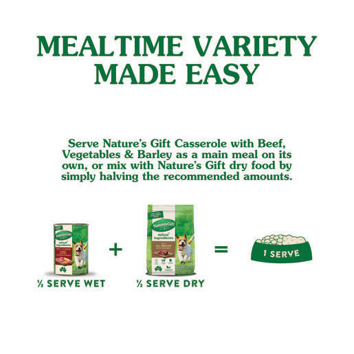 Nature's Gift Loaf Beef, Barley & Vegetables Adult Wet Dog Food 1.2kg