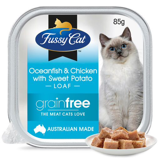 Fussy Cat Grain Free Oceanfish & Chicken with Sweet Potato Wet Cat Food 85g