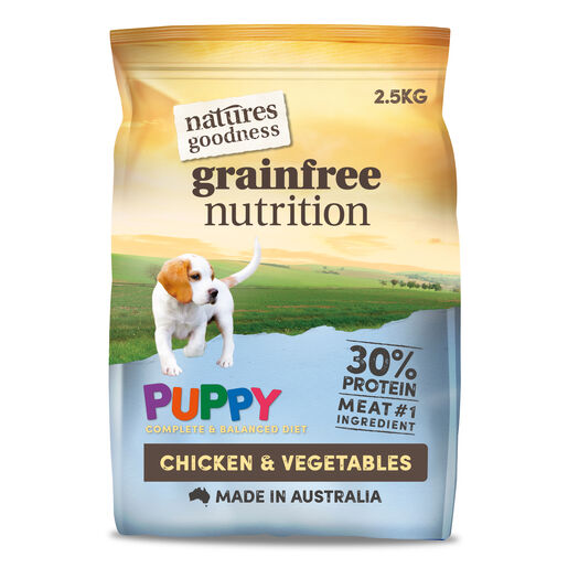 Natures Goodness Grain Free Chicken and Vegetables Dry Puppy Food 2.5kg