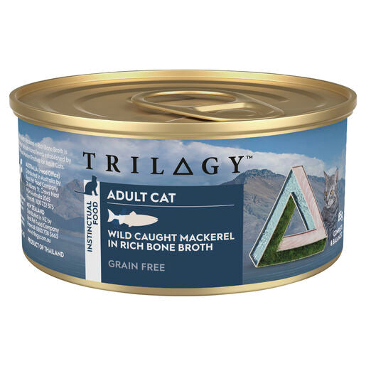 Trilogy™ Adult Wet Cat Food Wild Caught Mackerel In Bone Broth 85g