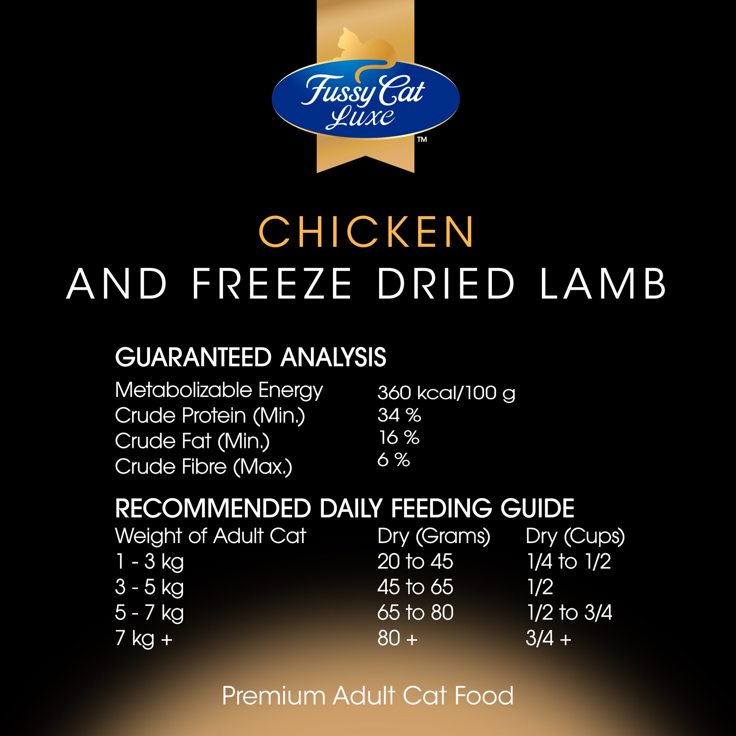 Fussy Cat Luxe Chicken and Freeze Dried Lamb 750g