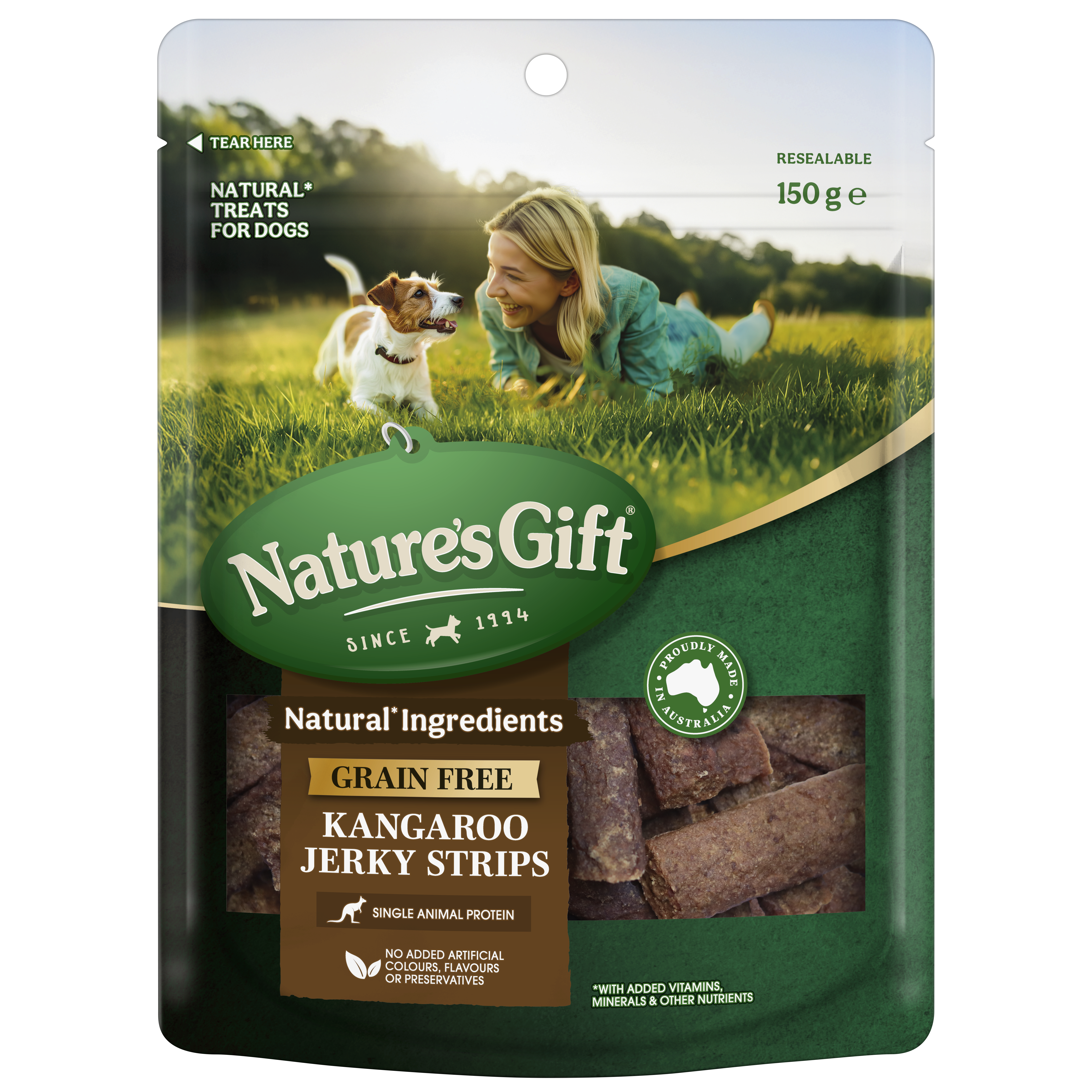 Natures's Gift Kangaroo Jerky Strips 150g