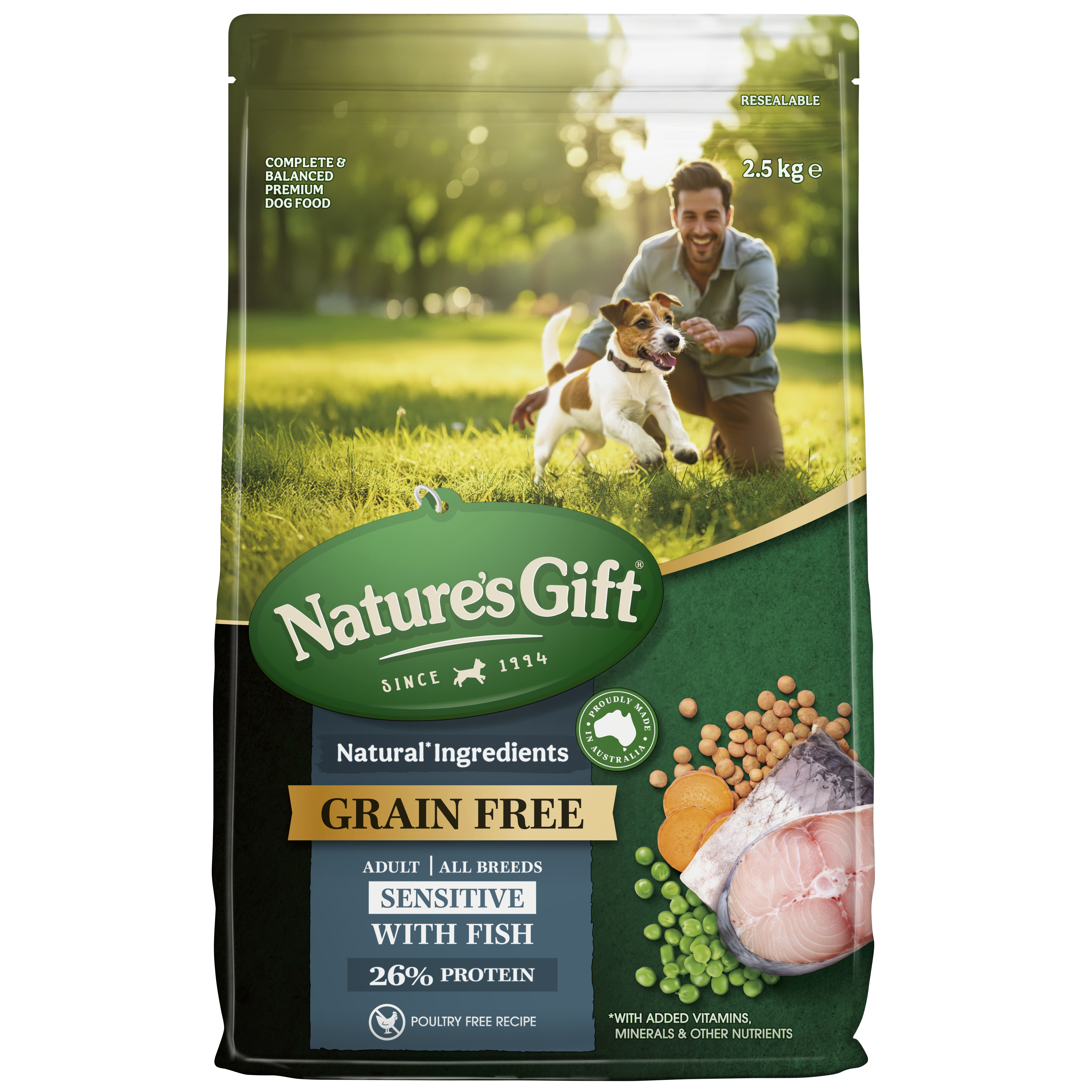 Nature's Gift Sensitive with Fish Adult All Breeds 2.5kg