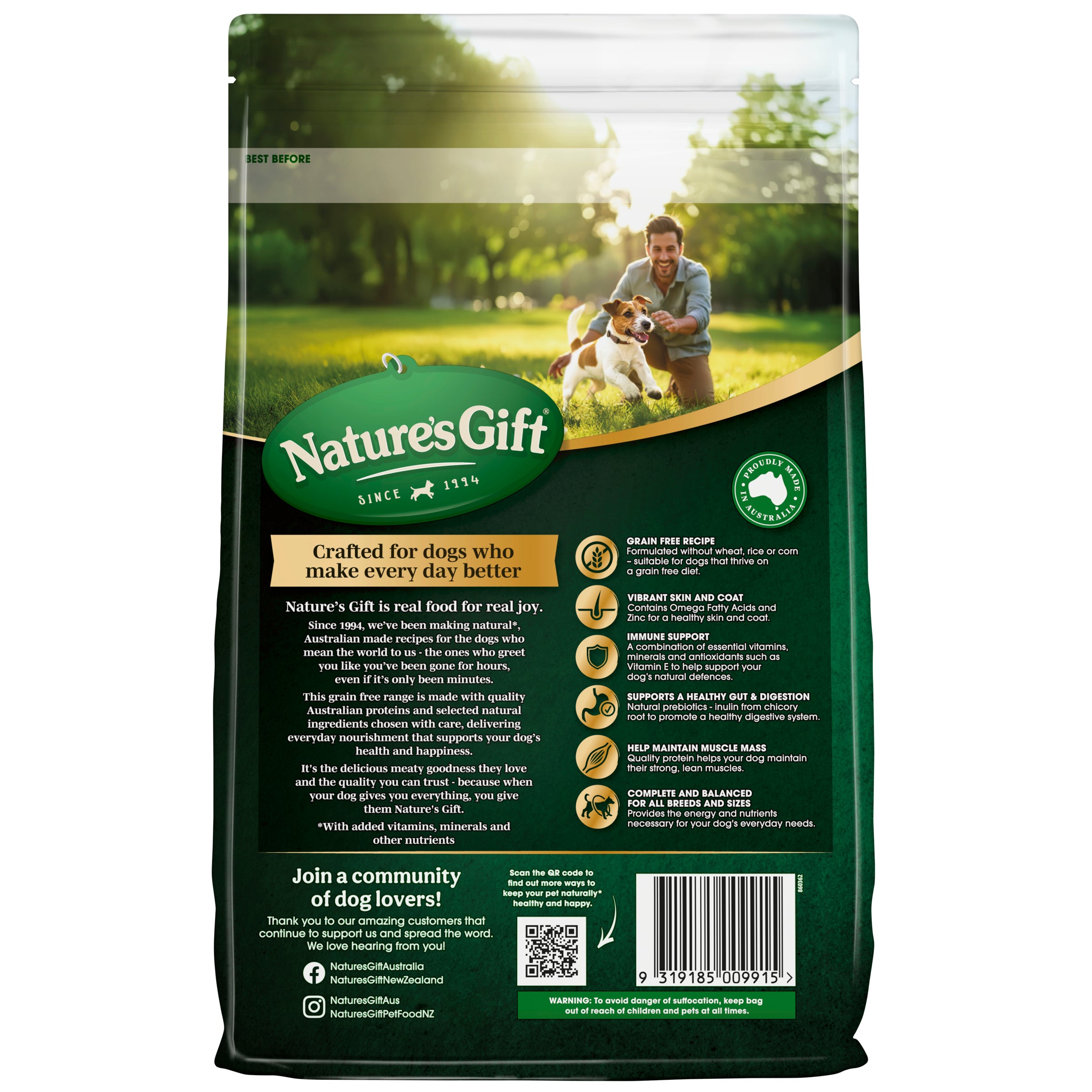 Nature's Gift Chicken with Duck Adult All Breeds 2.5kg