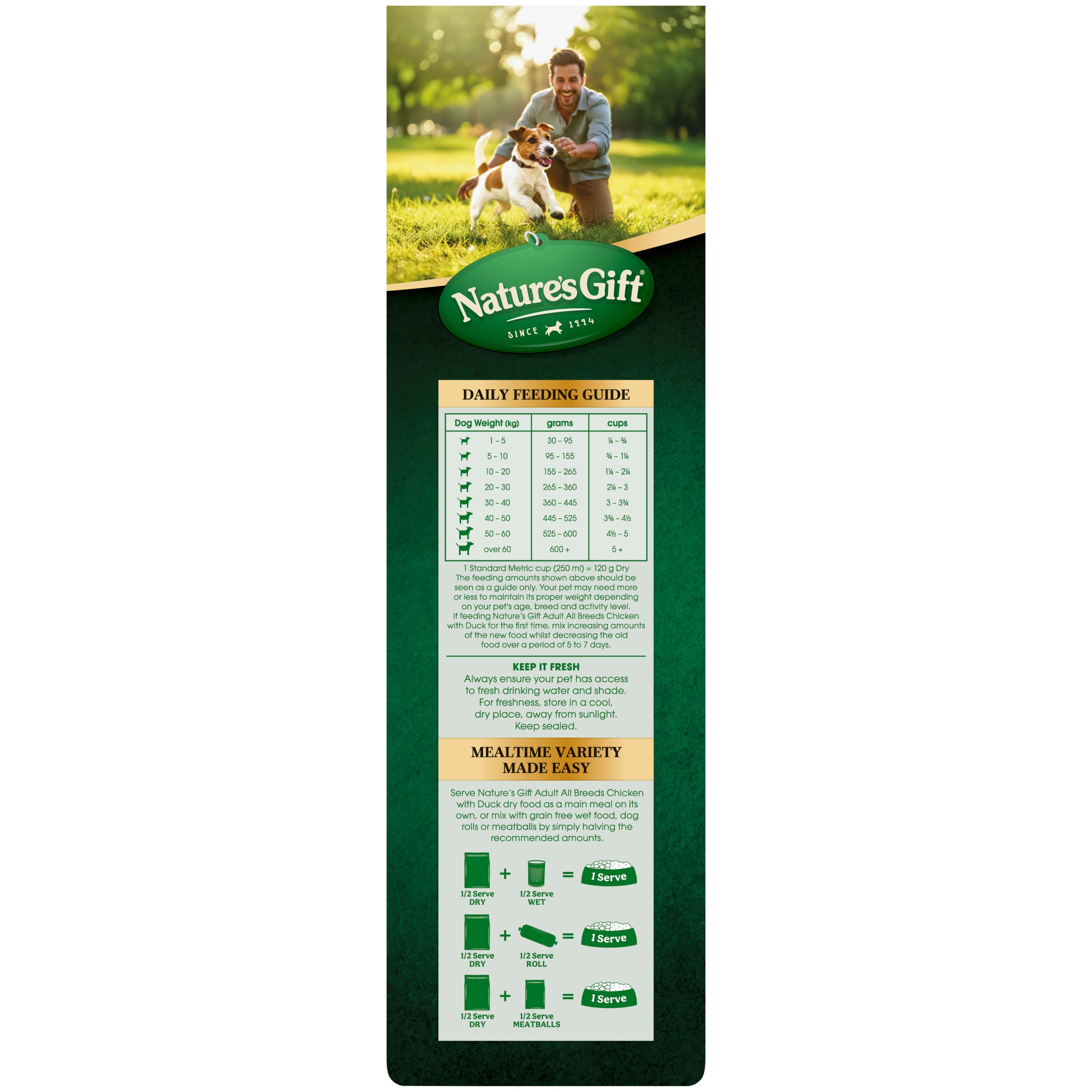Nature's Gift Chicken with Duck Adult All Breeds 2.5kg
