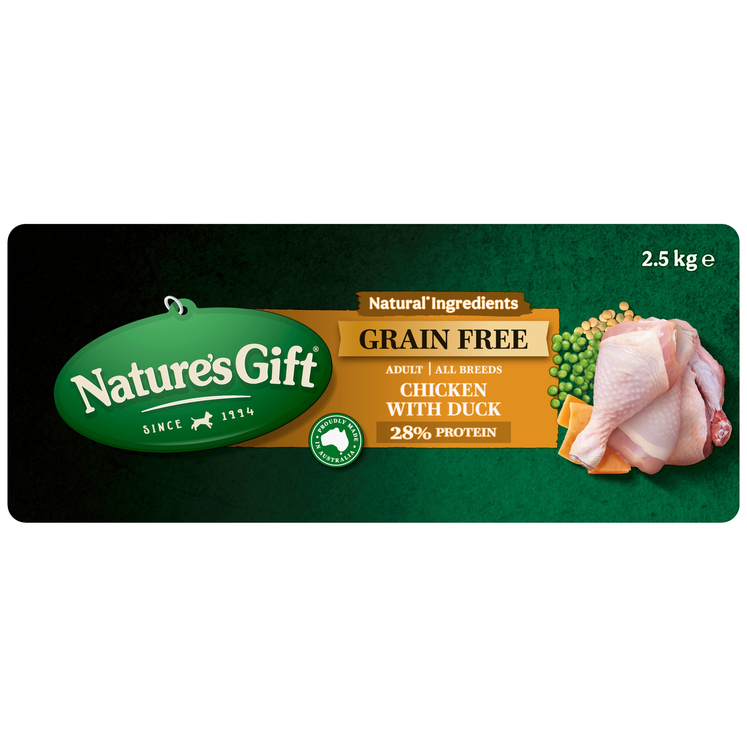 Nature's Gift Chicken with Duck Adult All Breeds 2.5kg