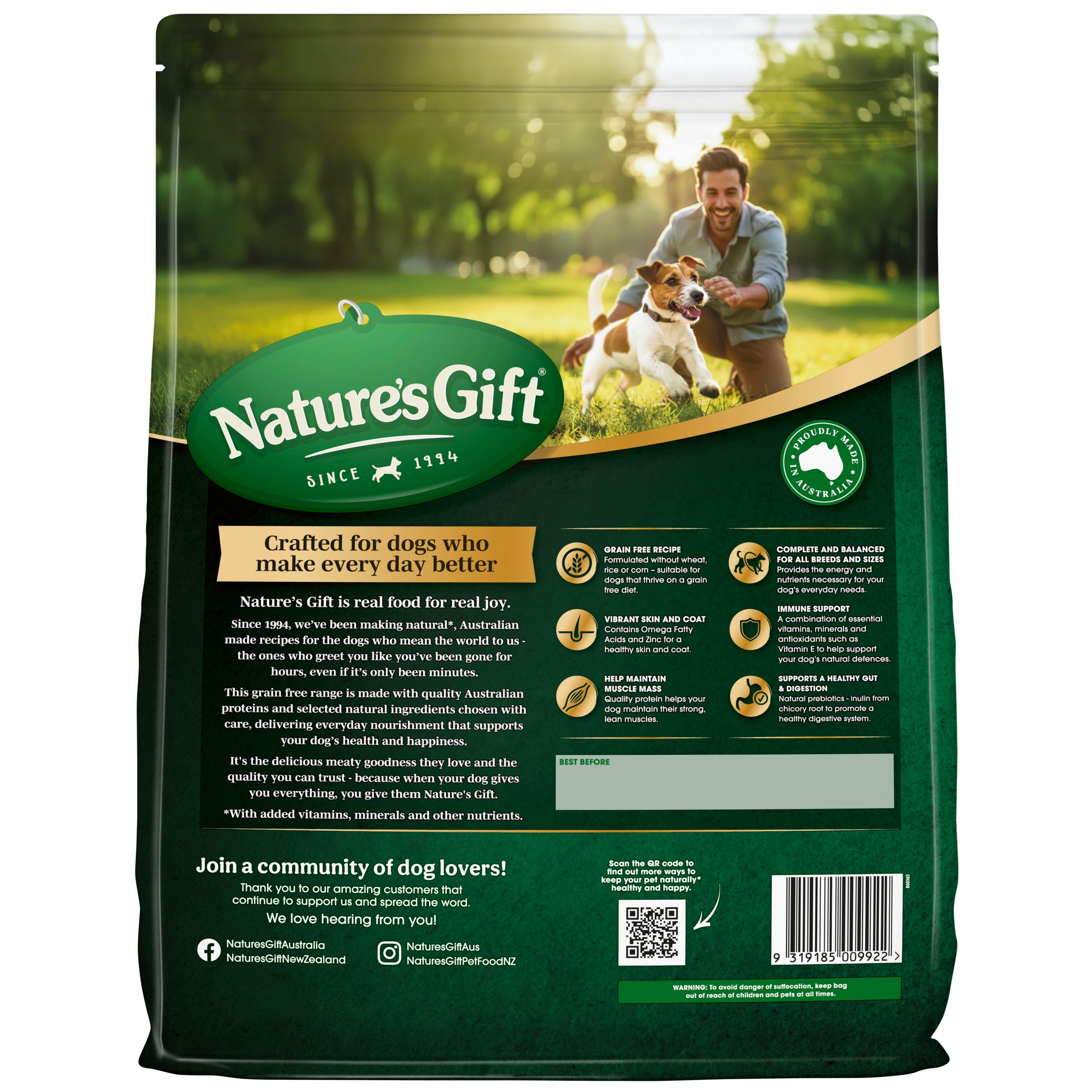 Nature's Gift Chicken with Duck Adult All Breeds 6.5kg