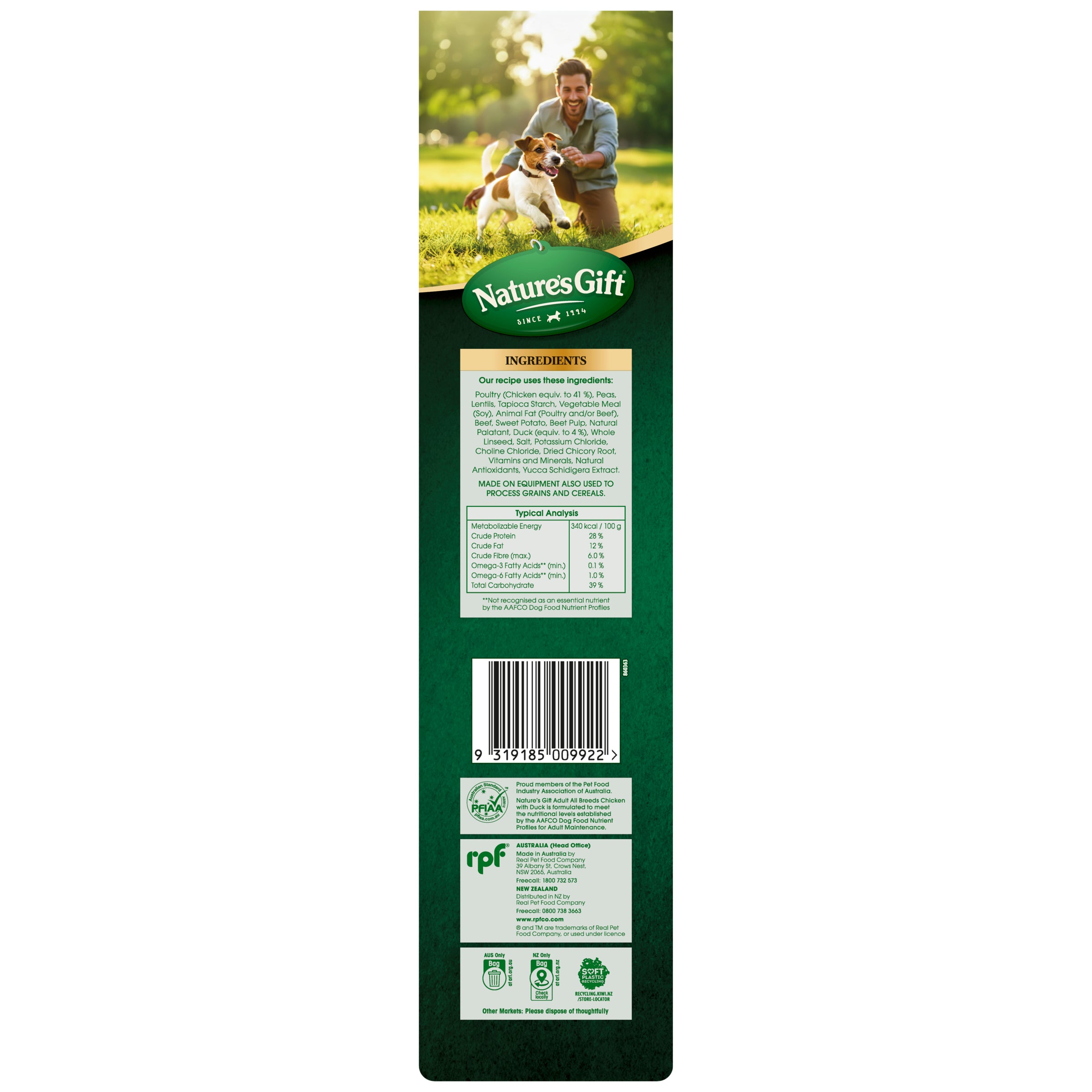 Nature's Gift Chicken with Duck Adult All Breeds 6.5kg