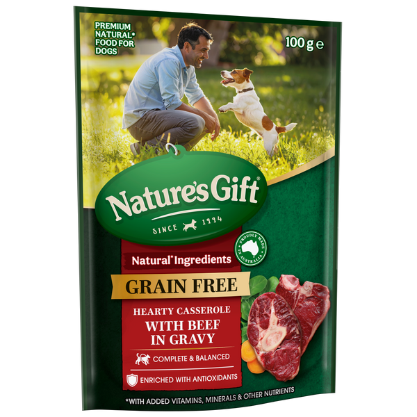 Nature's Gift Hearty Casserole with Beef in Gravy 100g