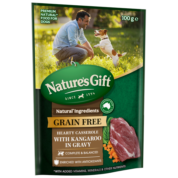 Nature's Gift Hearty Casserole with Kangaroo in Gravy 100g