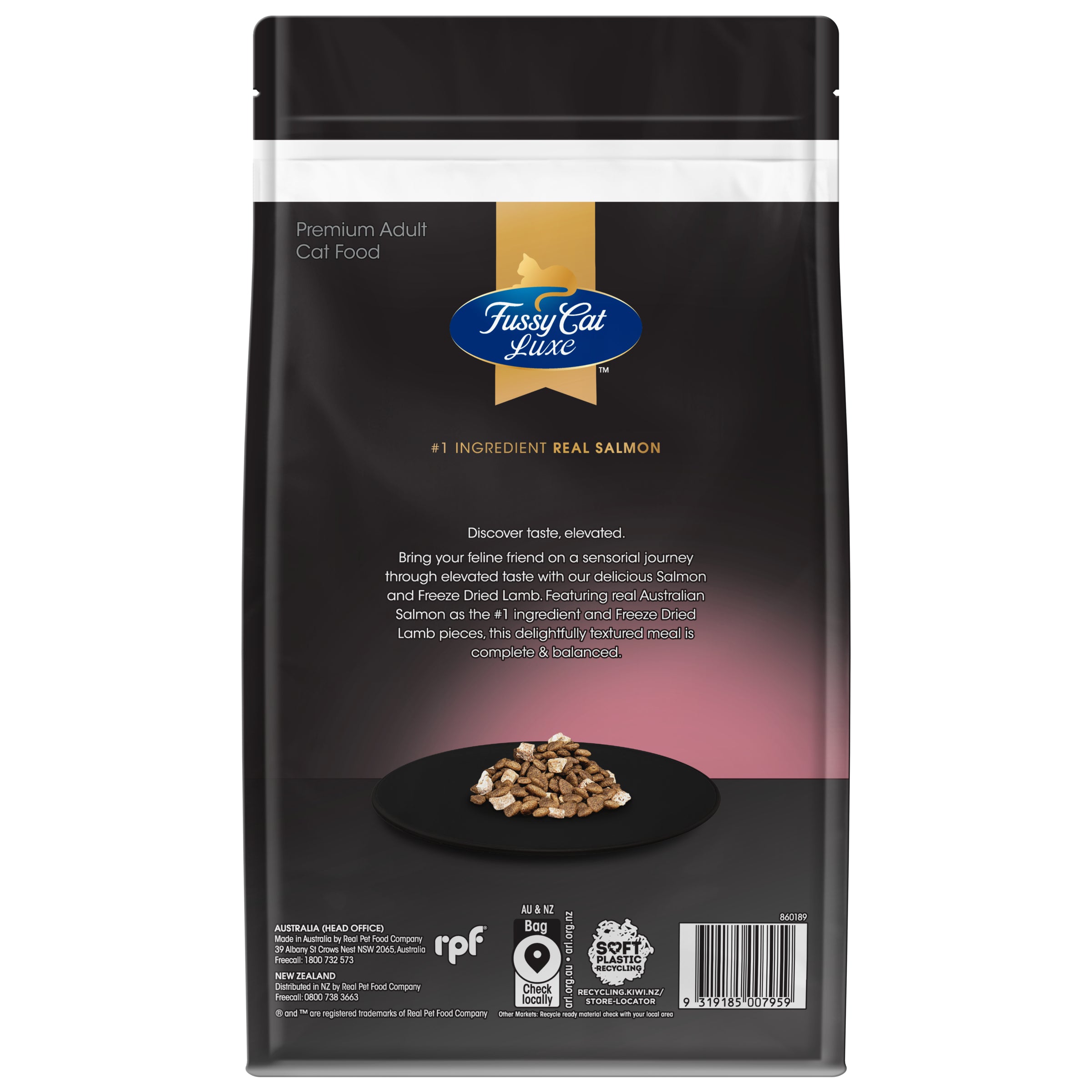 Fussy Cat Luxe Salmon and Freeze Dried Lamb 750g