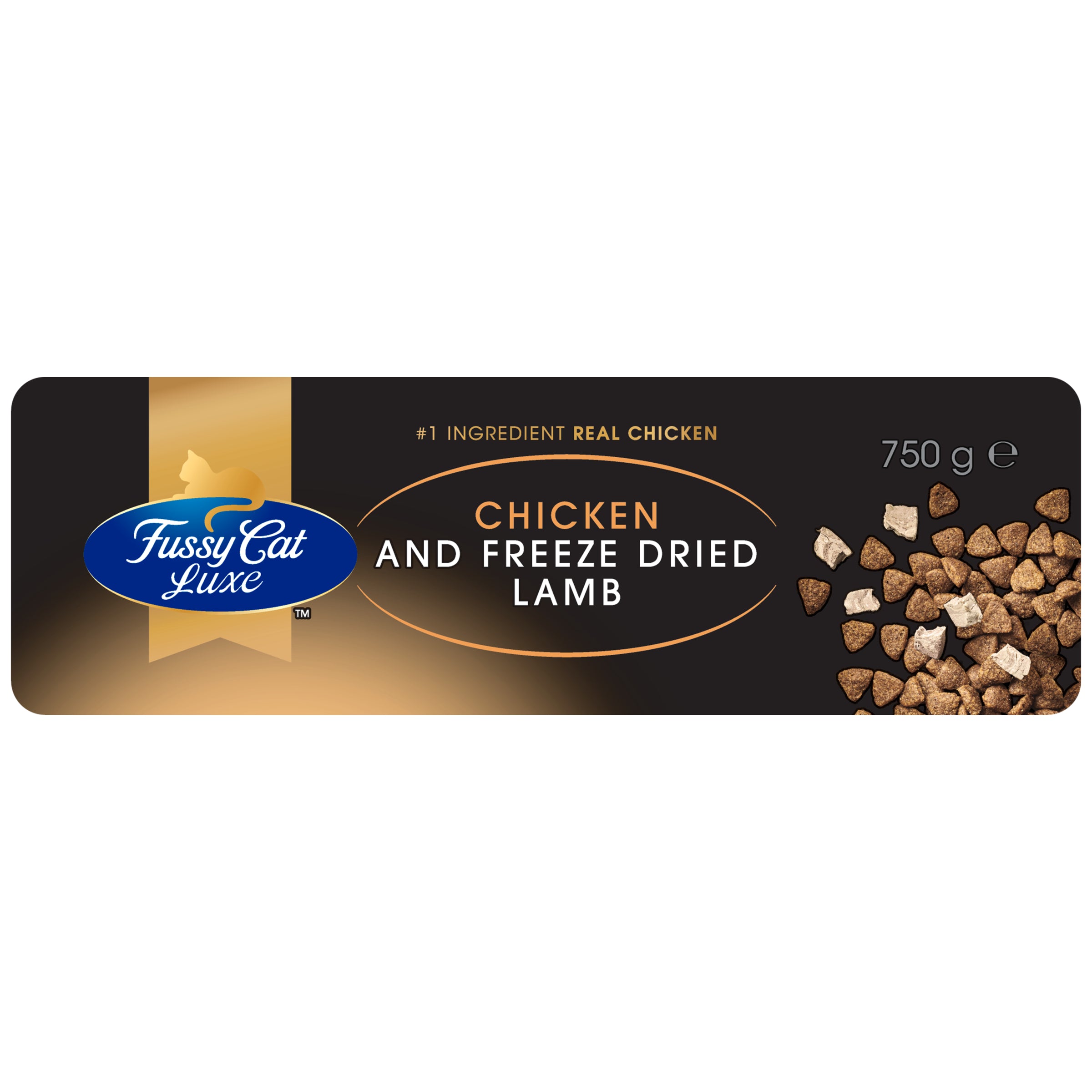 Fussy Cat Luxe Chicken and Freeze Dried Lamb 750g