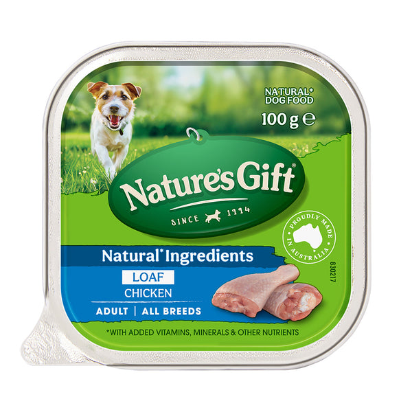 Nature's Gift Loaf Chicken Adult Wet Dog Food 100g