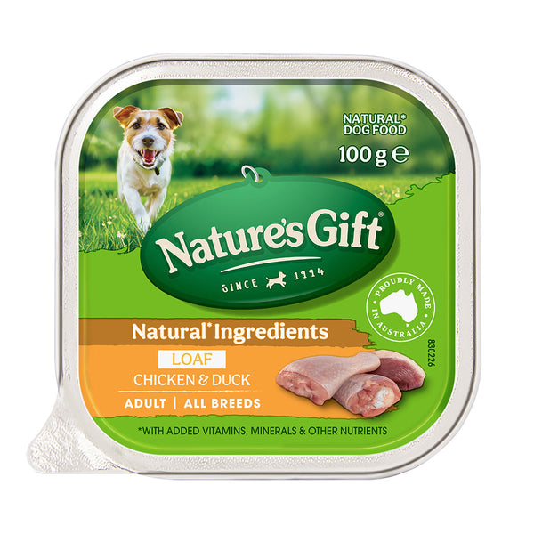 Nature's Gift Loaf Chicken & Duck Adult Wet Dog Food 100g