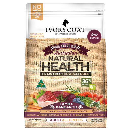 Ivory Coat Lamb & Kangaroo Grain Free Dry Dog Food 2kg