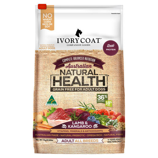Ivory Coat Lamb & Kangaroo Grain Free Dry Dog Food 13kg