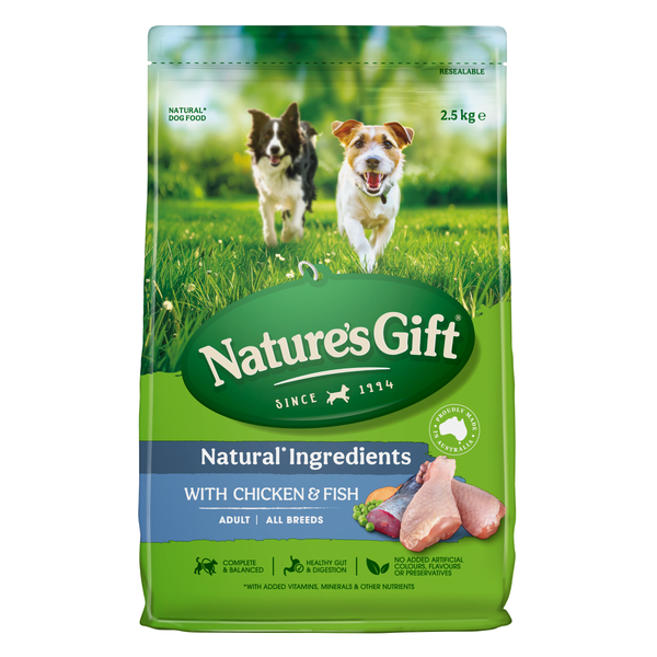Nature's Gift Chicken & Fish Adult Dry Food 2.5kg