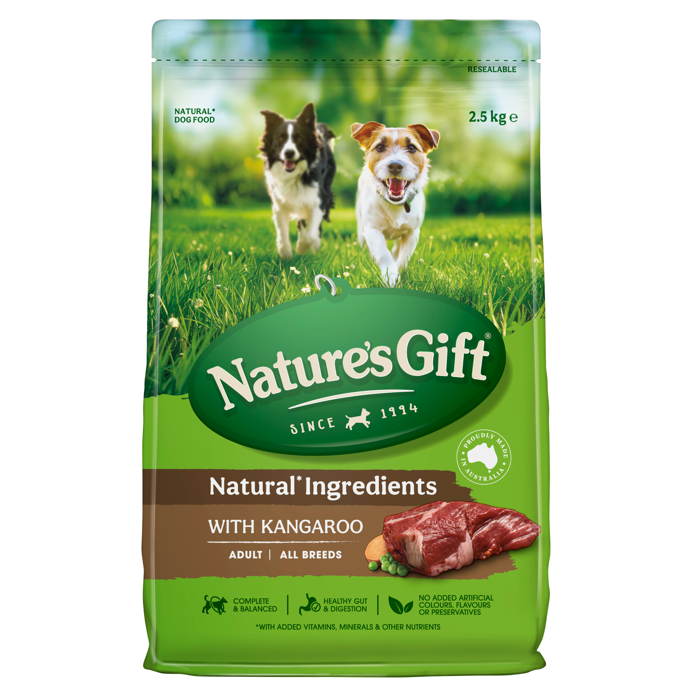 Nature's Gift Kangaroo Adult Dry Dog Food 2.5kg