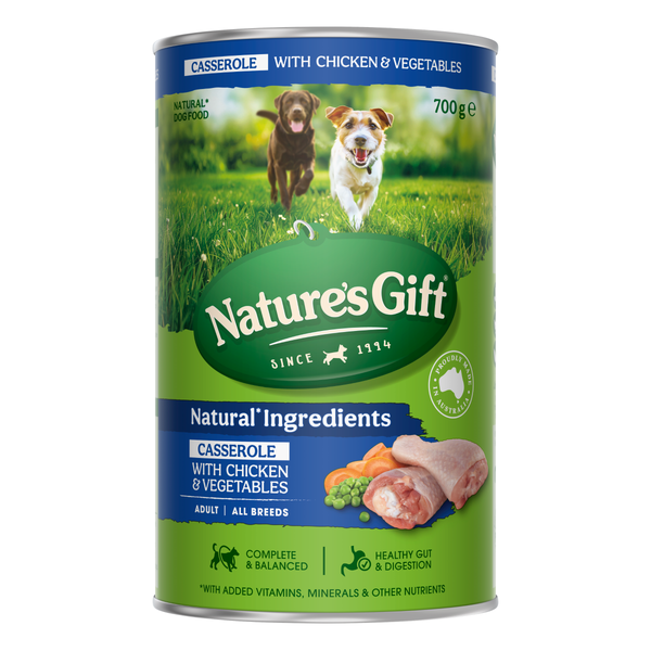Nature's Gift Casserole with Chicken & Vegetables Adult Wet Dog Food 700g