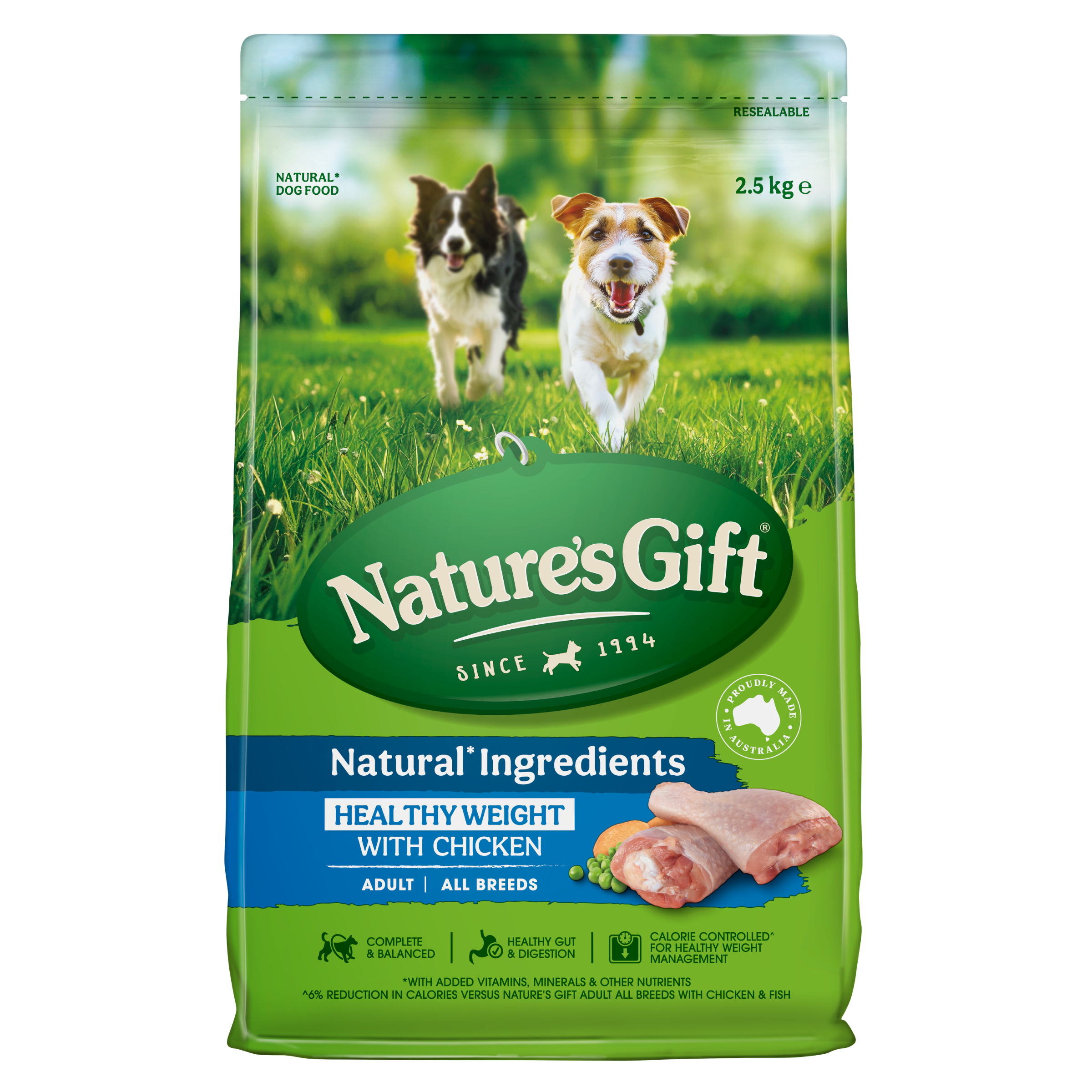 Nature's Gift Healthy Weight Chicken Adult Dry Dog Food 2.5kg