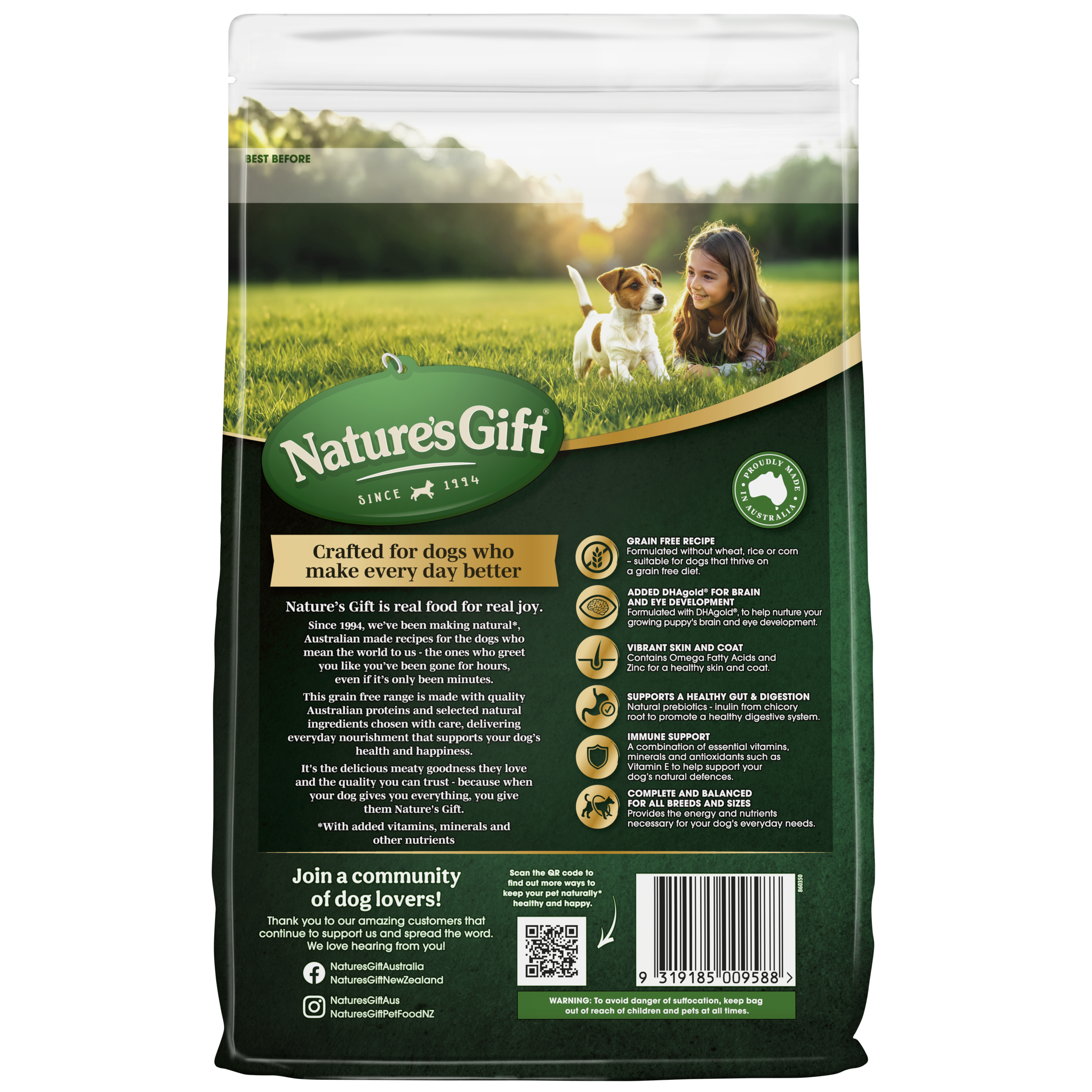 Nature's Gift Puppy with Chicken & Fish All Breeds 2.5kg