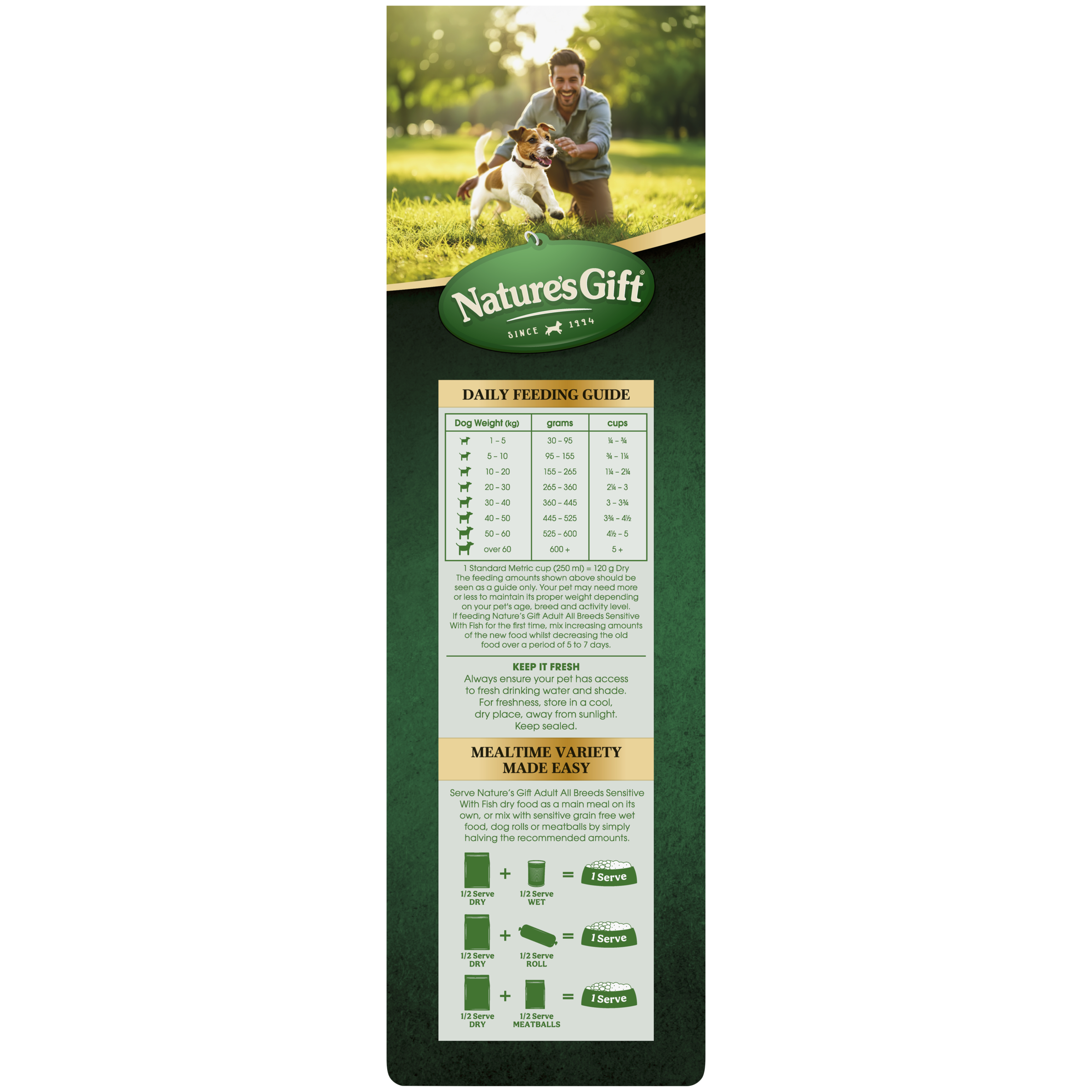 Nature's Gift Sensitive with Fish Adult All Breeds 2.5kg