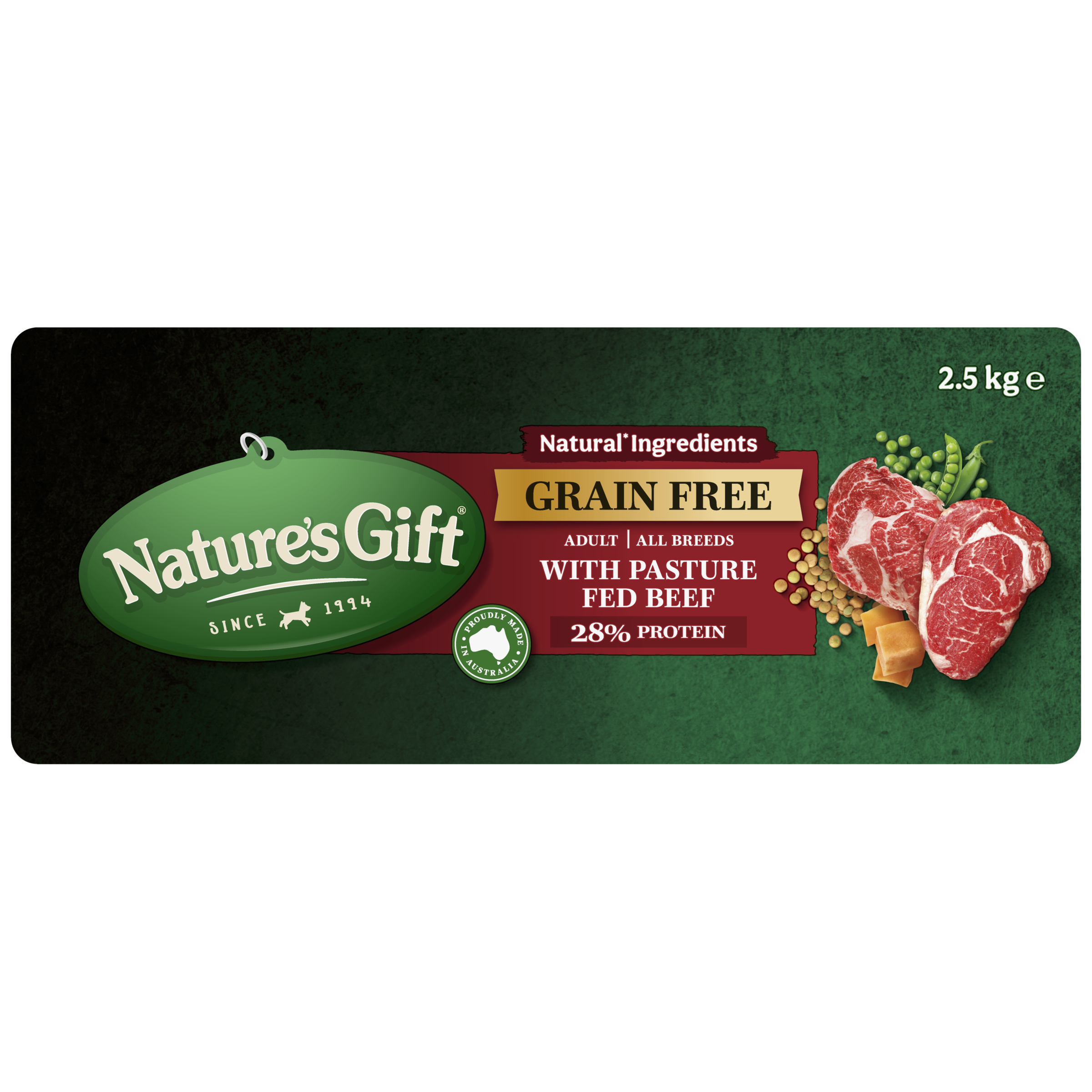 Nature's Gift with Pasture Fed Beef Adult All Breeds 2.5kg