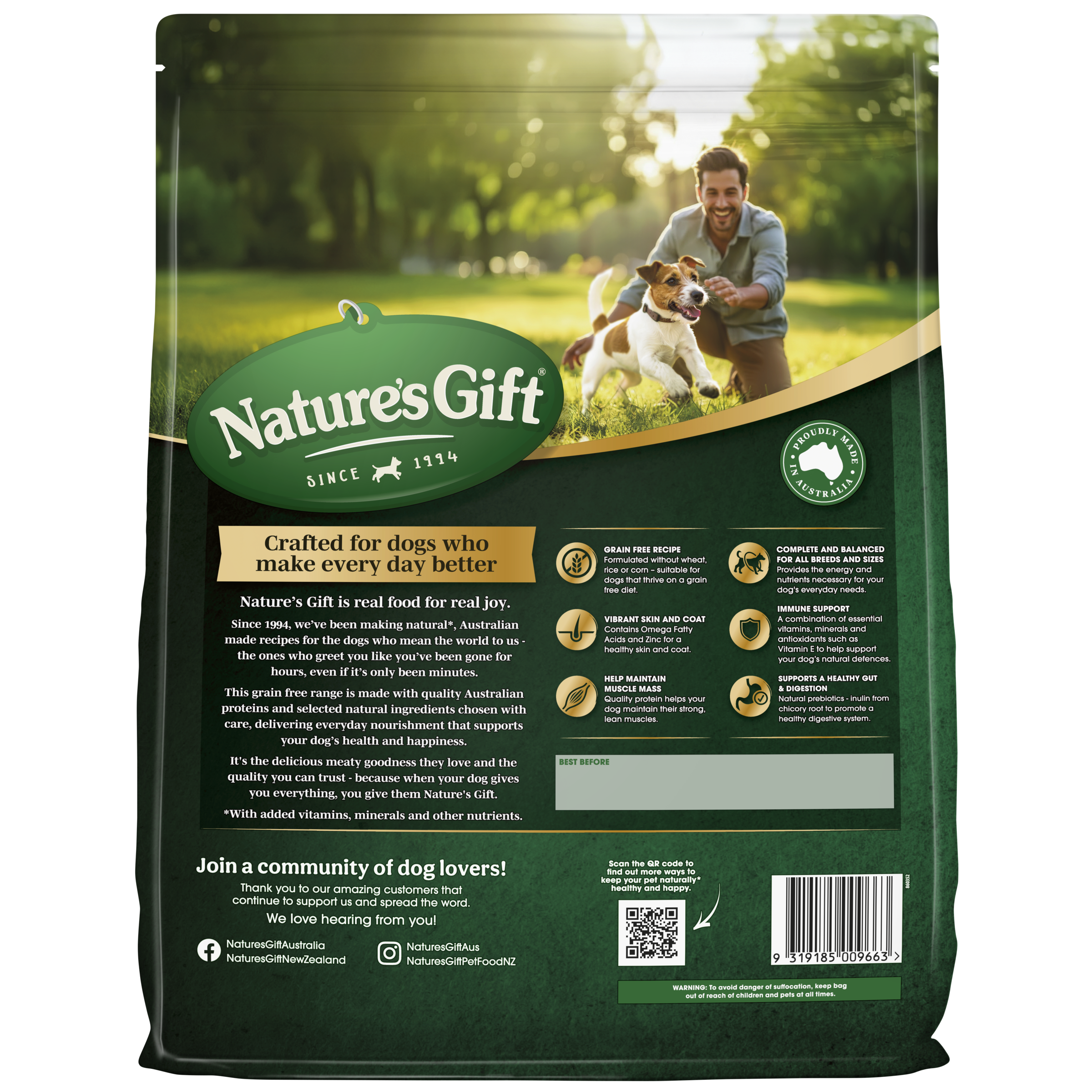 Nature's Gift with Pasture Fed Beef Adult All Breeds 6.5kg