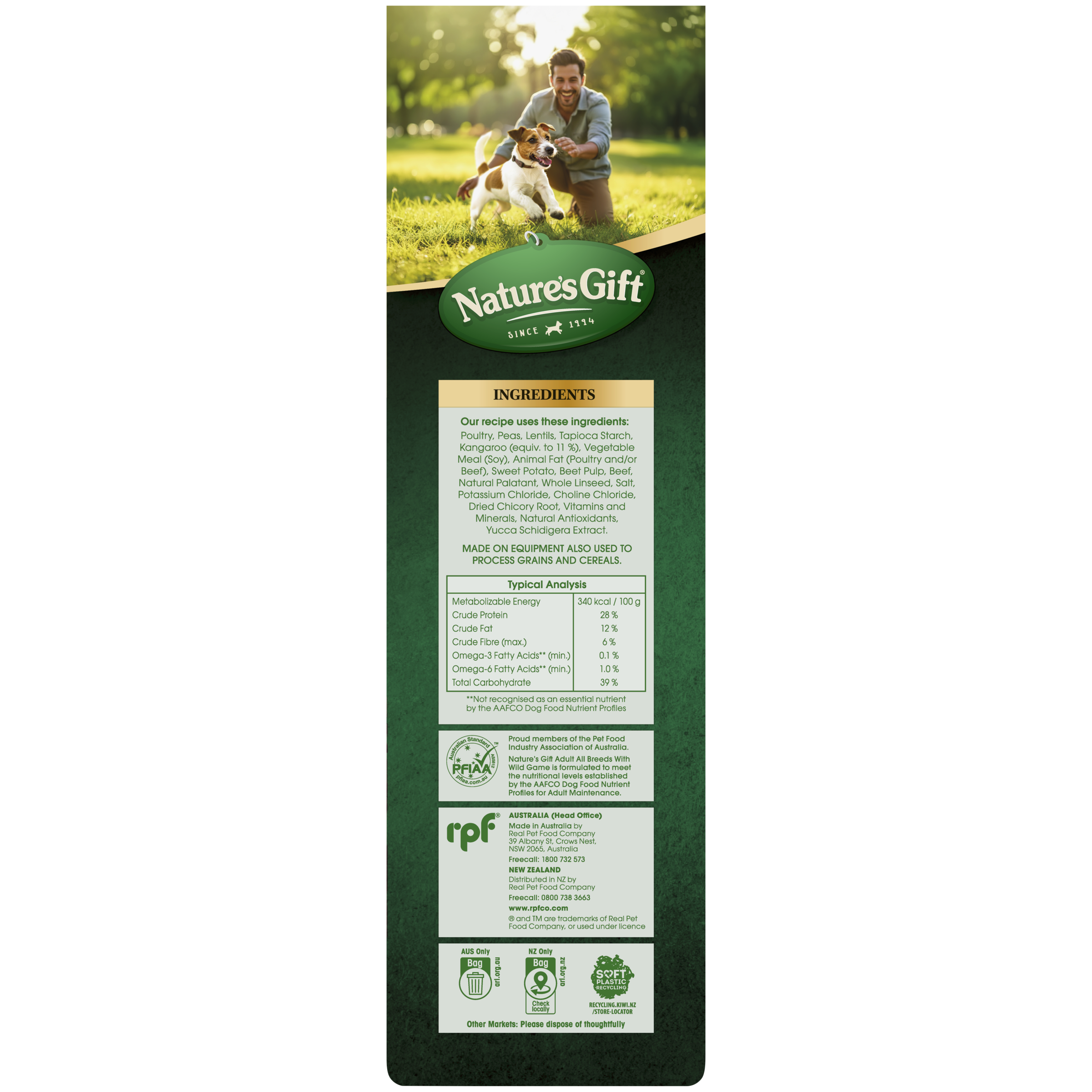 Nature's Gift with Wild Game Adult All Breeds 2.5kg